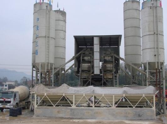 連體JS1000混凝土攪拌站